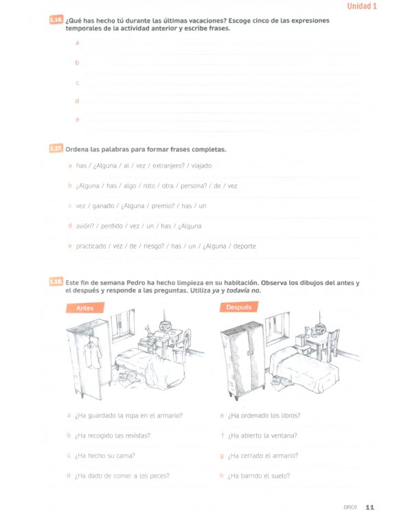 Espacio Joven 360º. Nivel A2.2. Libro de ejercicios
