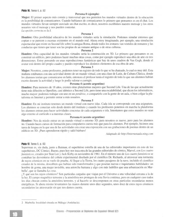 Preparacion al DELE B2. Libro de claves