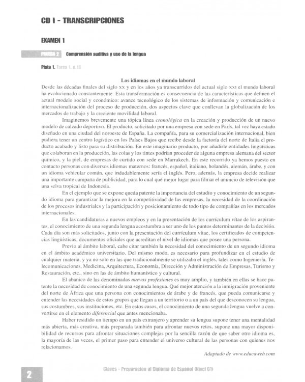 Preparacion al DELE C1. Libro de claves