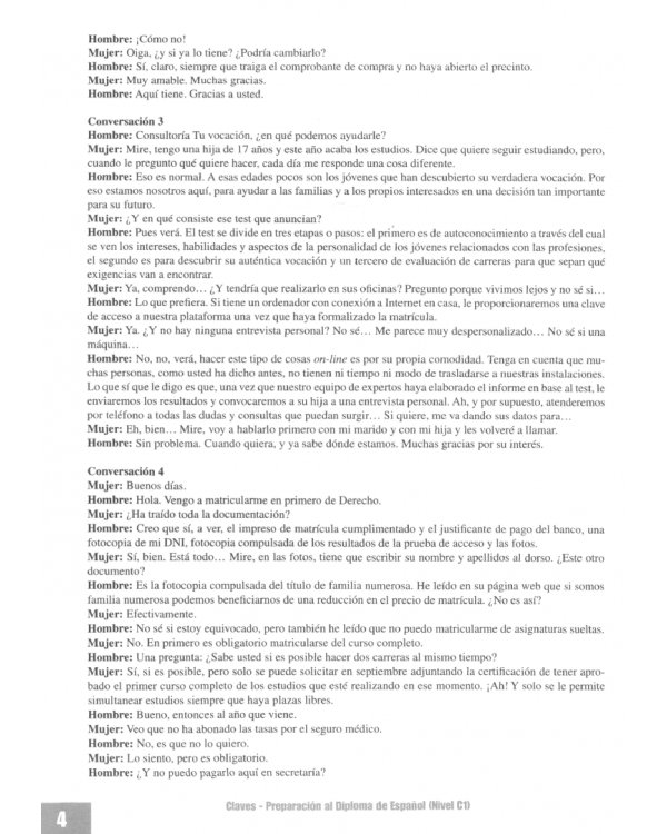 Preparacion al DELE C1. Libro de claves