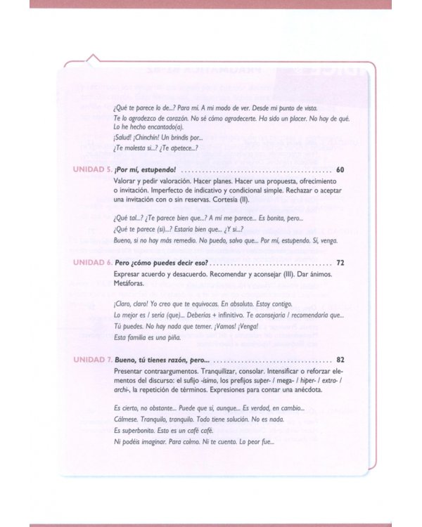 Pragmática. Nivel medio-avanzado B1-B2