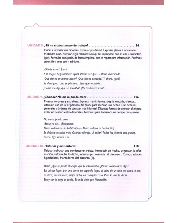 Pragmática. Nivel medio-avanzado B1-B2