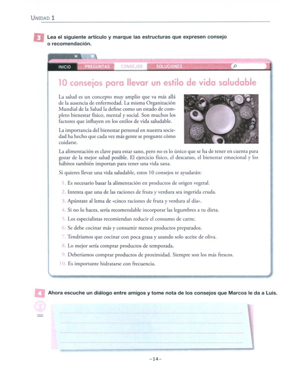 Pragmática. Nivel medio-avanzado B1-B2