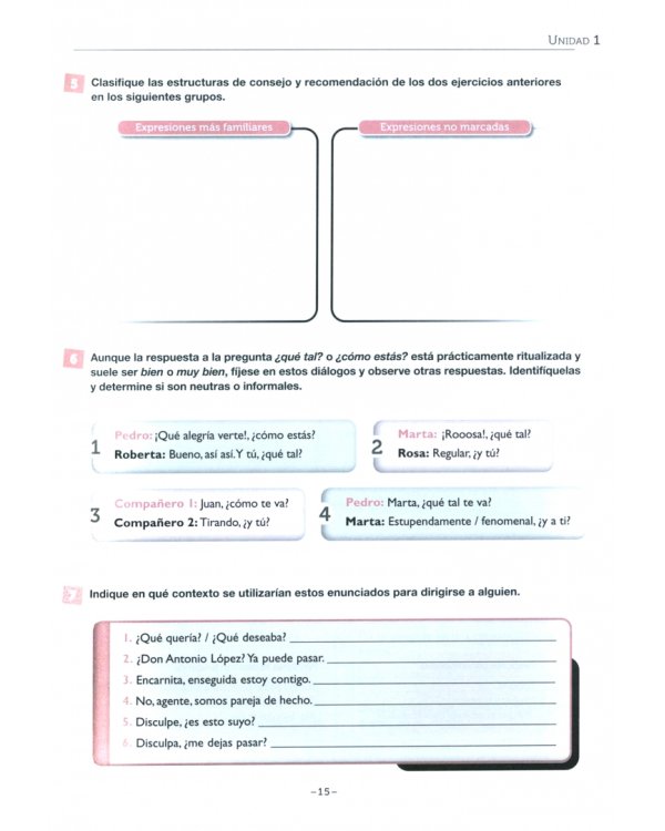 Pragmática. Nivel medio-avanzado B1-B2