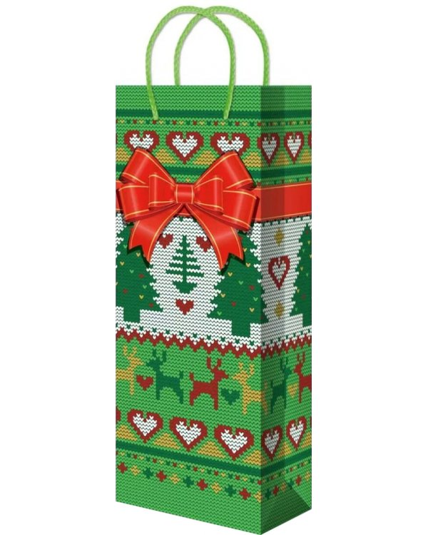 Пакет новогодний ламинированный