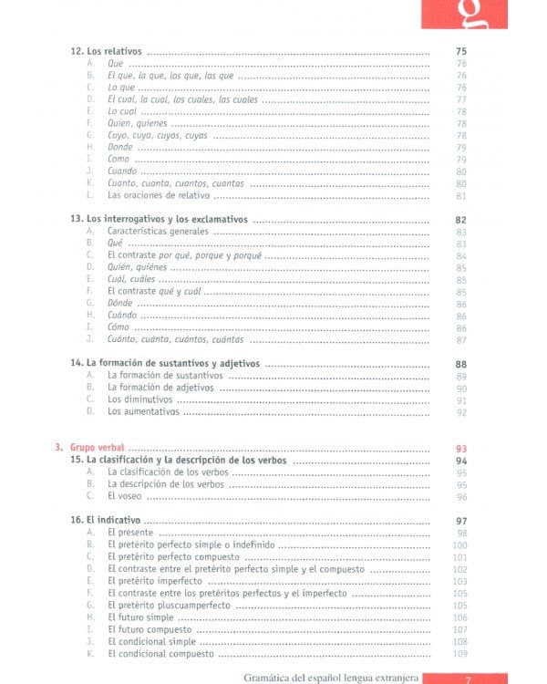 Gramática del español lengua extranjera
