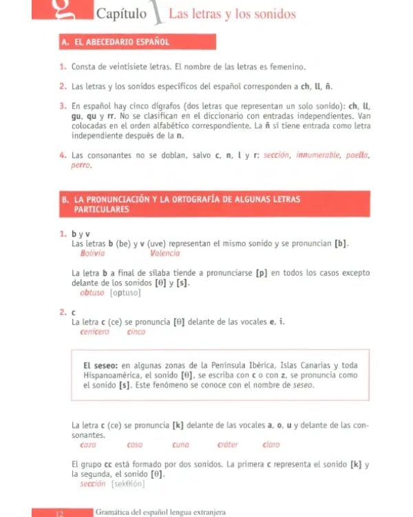Gramática del español lengua extranjera