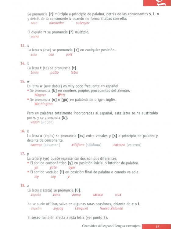 Gramática del español lengua extranjera