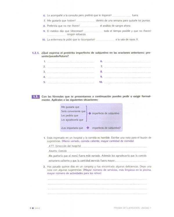 Prisma B2. Avanza. Libro de ejercicios