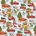 Бумага оберточная Машины с елками