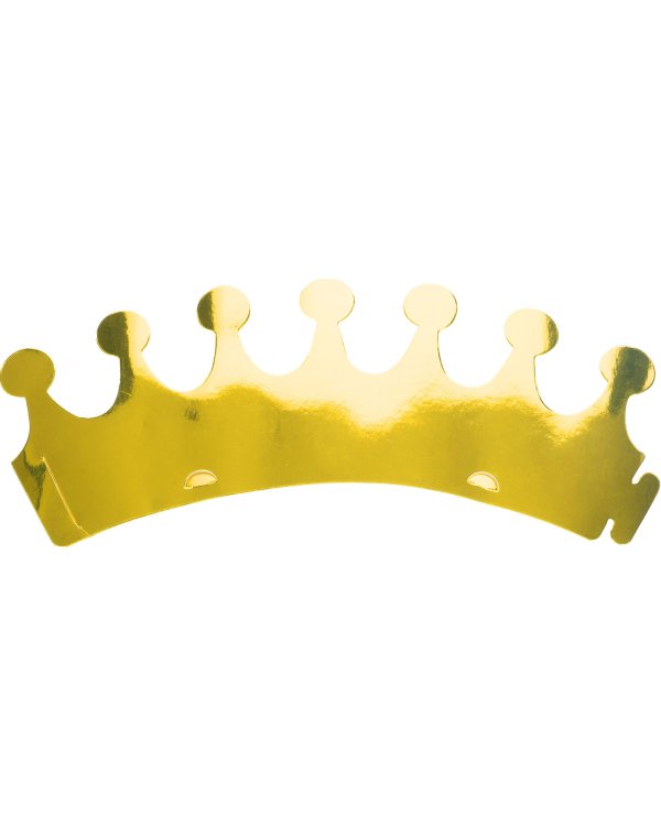 Корона праздничная Золото, 6 штук