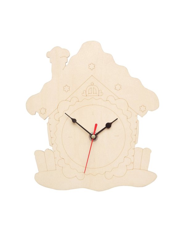 Часы-раскраска Домик