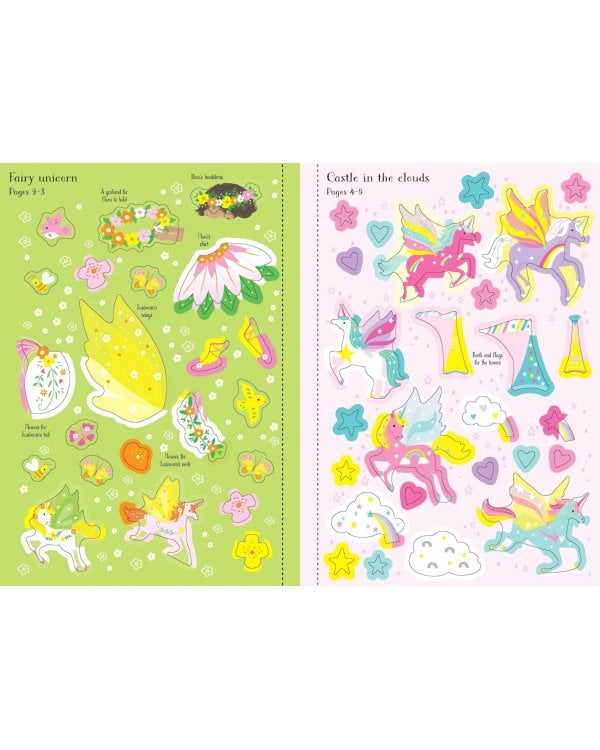 Little Sticker Dolly Dressing. Unicorns