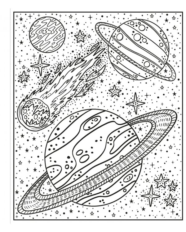 Space. Magic Painting Book