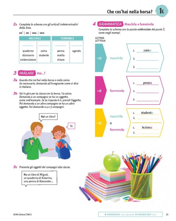 DIECI. Lezioni di italiano A1