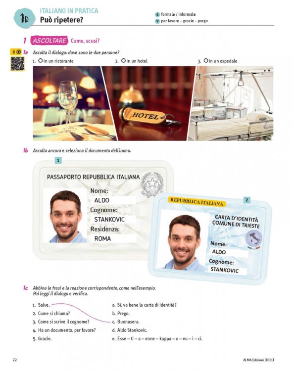 DIECI. Lezioni di italiano A1