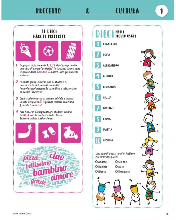 DIECI. Lezioni di italiano A1