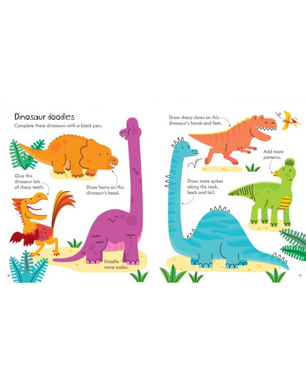Little Children's Dinosaur Activity Book