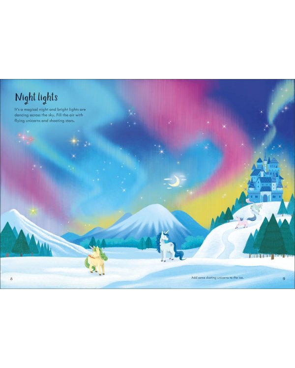 Sparkly Unicorns. Sticker Book