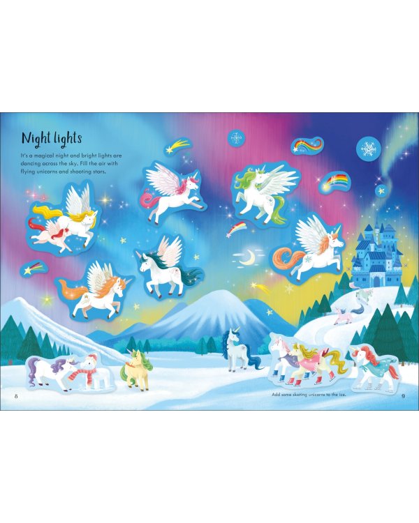 Sparkly Unicorns. Sticker Book