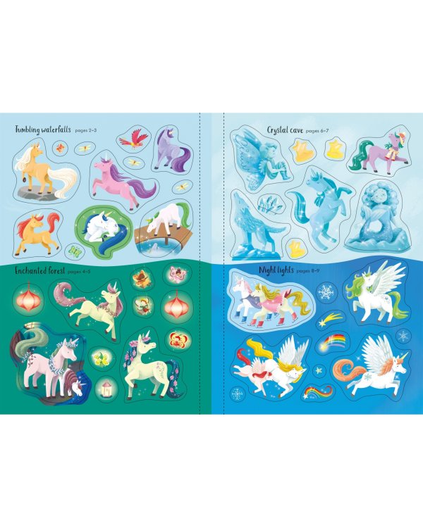Sparkly Unicorns. Sticker Book