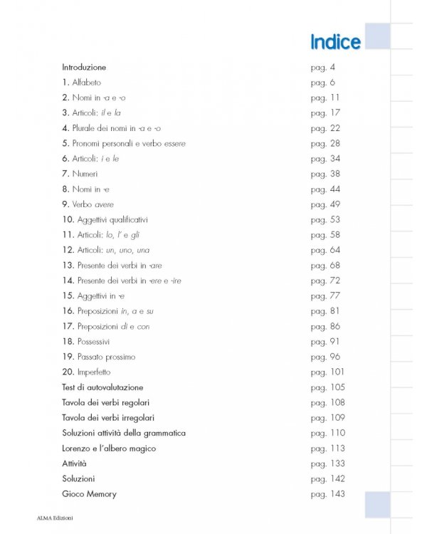 Grammatica italiana per bambini + audio online