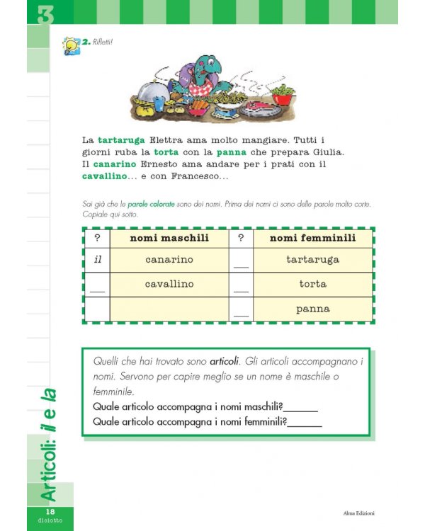 Grammatica italiana per bambini + audio online