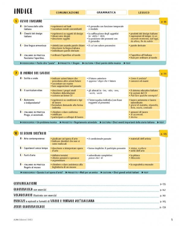 DIECI. Lezioni di italiano. B1