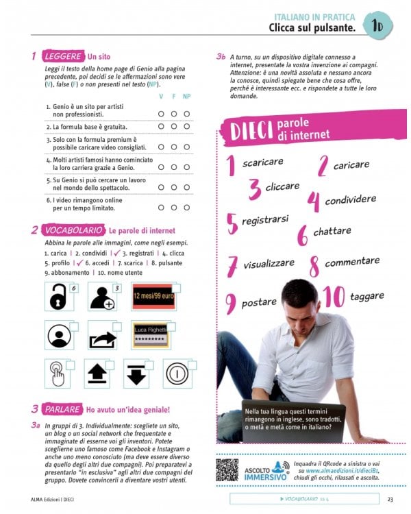 DIECI. Lezioni di italiano. B1