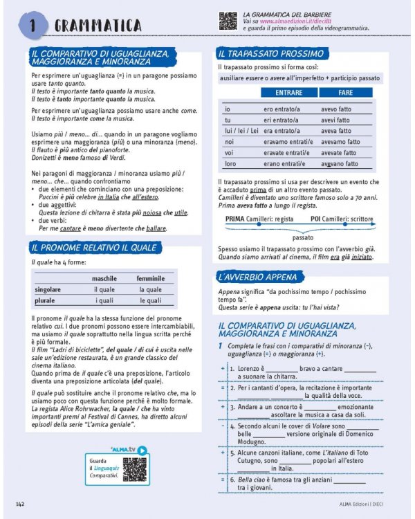 DIECI. Lezioni di italiano. B1