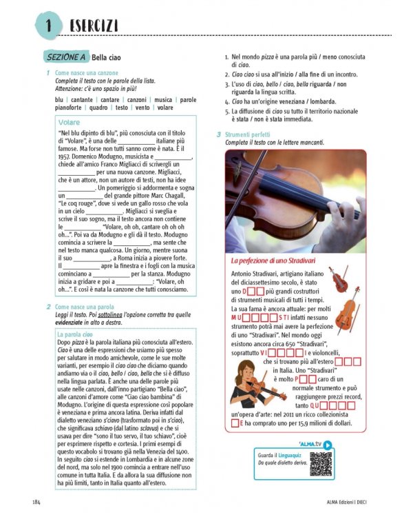 DIECI. Lezioni di italiano. B1