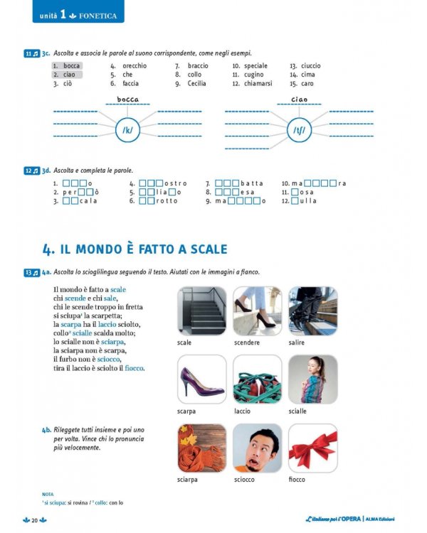 L'italiano per l'opera + audio e video online