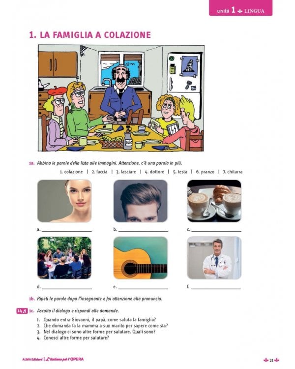 L'italiano per l'opera + audio e video online