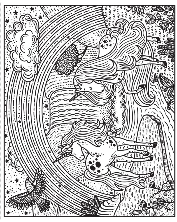 Rainbows. Magic Painting Book