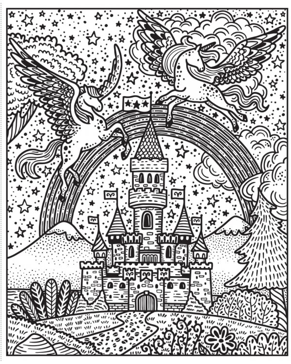 Rainbows. Magic Painting Book