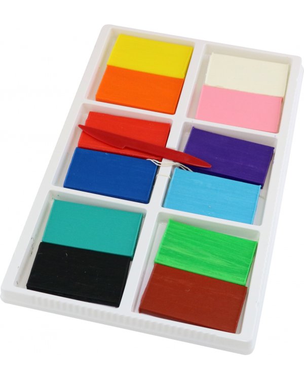 Набор воска для лепки свечей Праздник у совушки, 12 цветов