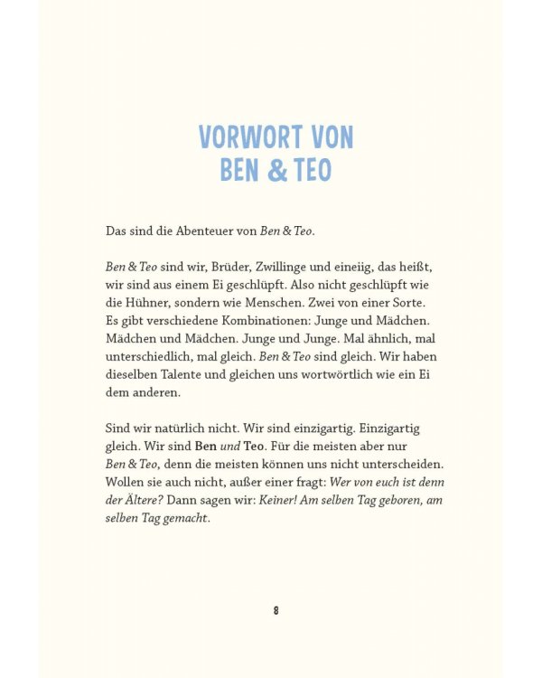 Ben und Teo. Zwei sind einer zu viel