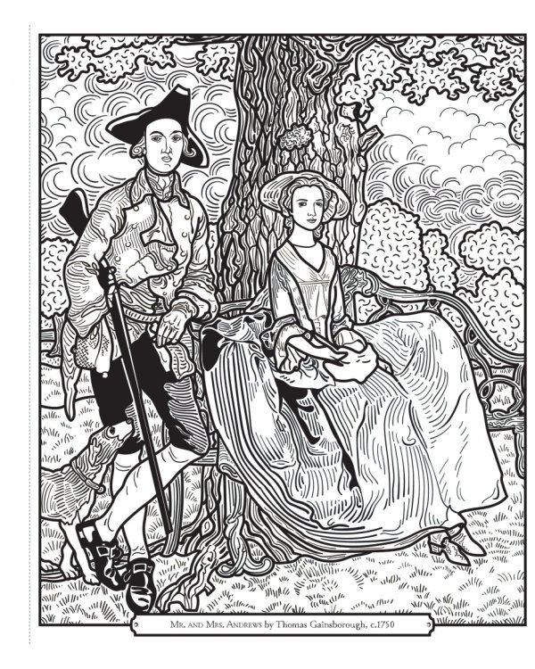 Famous Paintings. Magic Painting Book