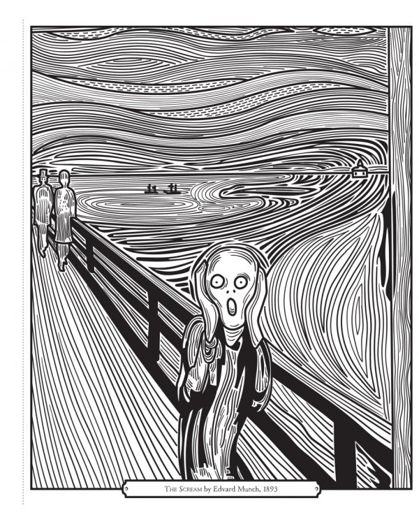 Famous Paintings. Magic Painting Book