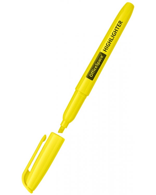 Текстовыделитель желтый, 1-3 мм