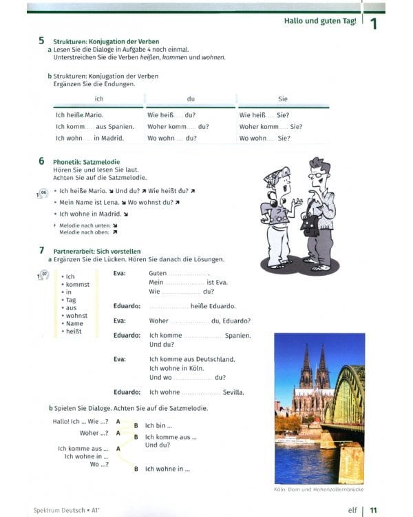 Spektrum Deutsch A1+. Integriertes Kurs- und Arbeitsbuch + 2 Audio-CDs
