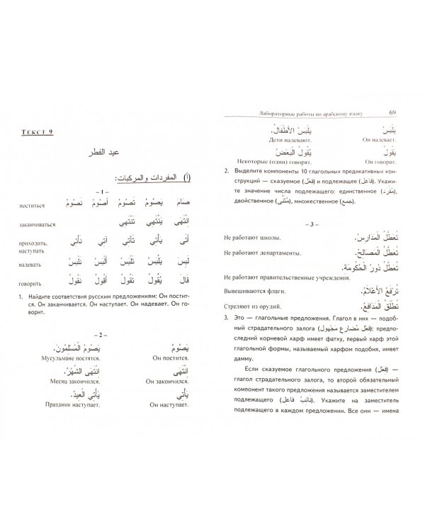Лабораторные работы по арабскому языку. Начальный этап