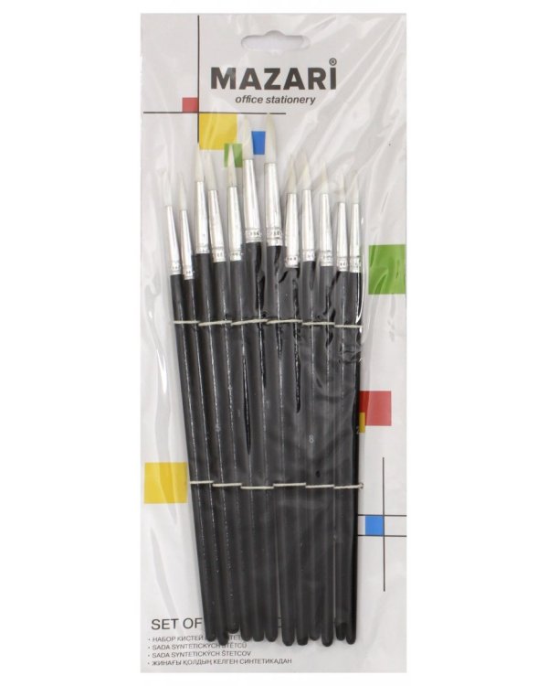 Набор кистей художественных 12 штук (M-5150)