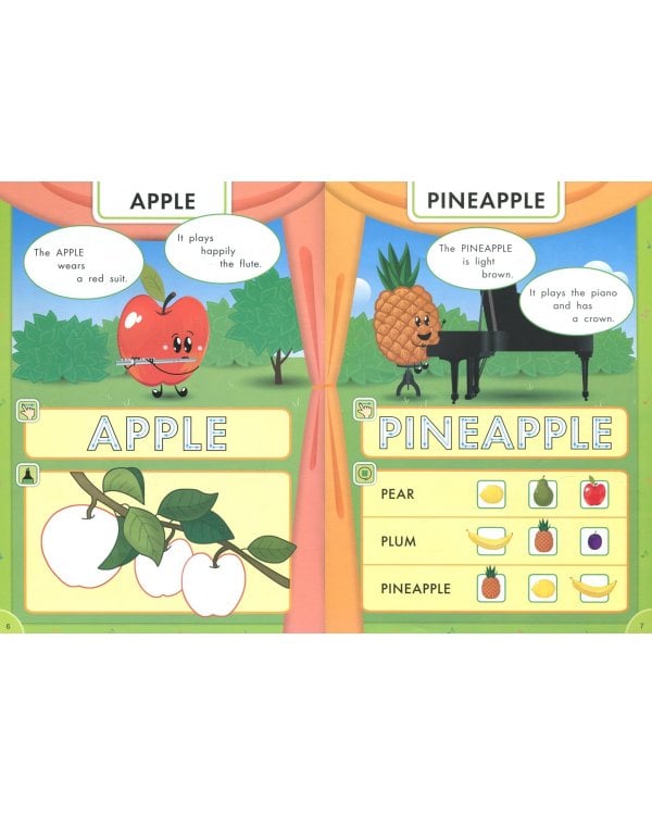 Fruit band. Фруктовый оркестр. Английский для детей 3-5 лет