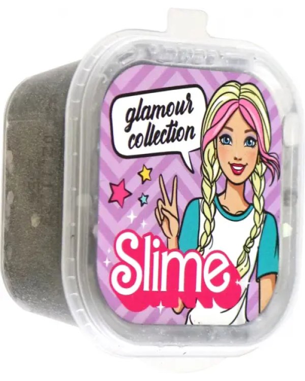 Slime Glamour collection, серебряный с блестками