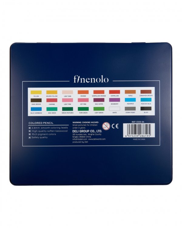 Карандаши цветные Finenolo, 24 цвета