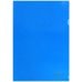 Папка-уголок жесткая, синяя (0,15 мм) (221642)