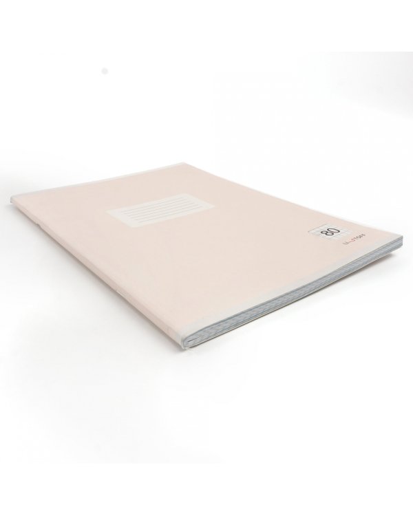 Тетрадь для конспектов Классическая, розовая, А4, 80 листов