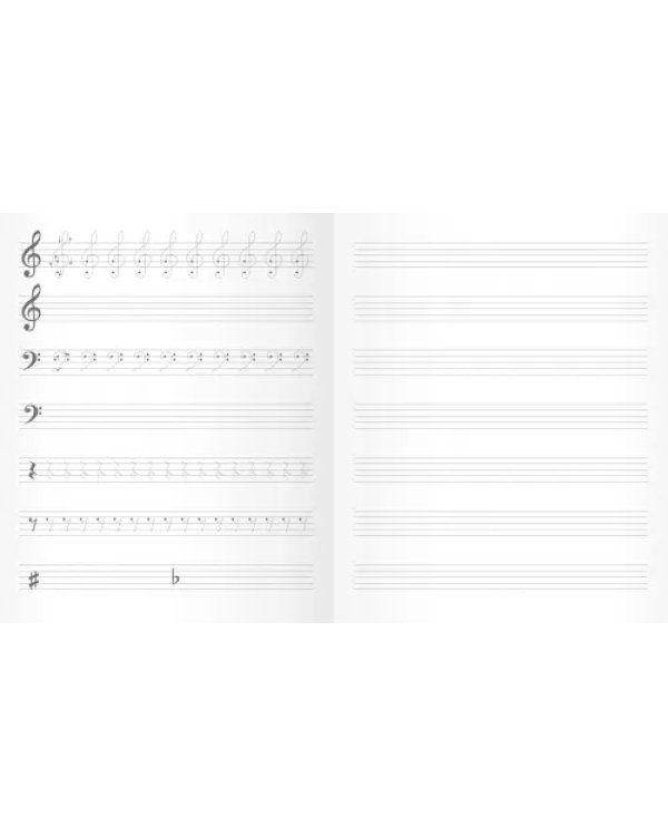 Тетрадь для нот Хор котиков, 16 листов, А5