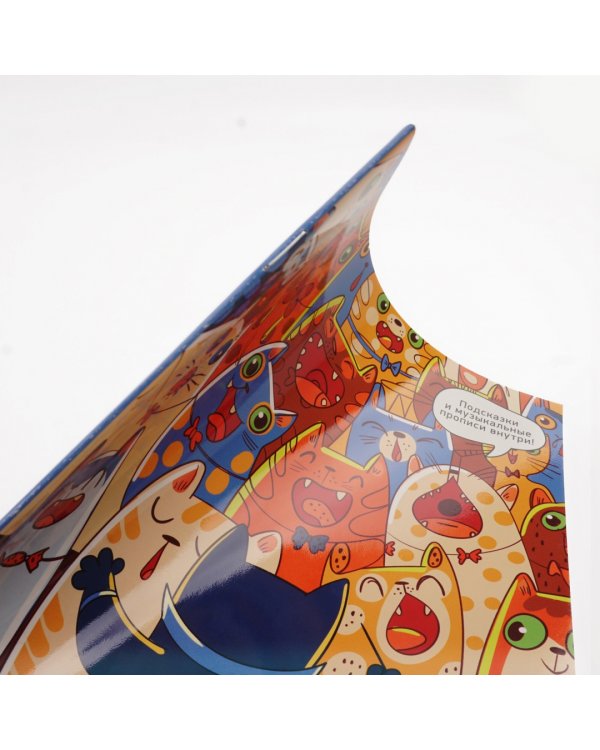 Тетрадь для нот Хор котиков, 16 листов, А5